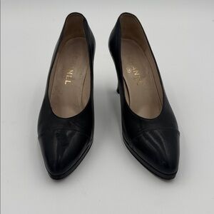 Vintage Chanel Black Heels